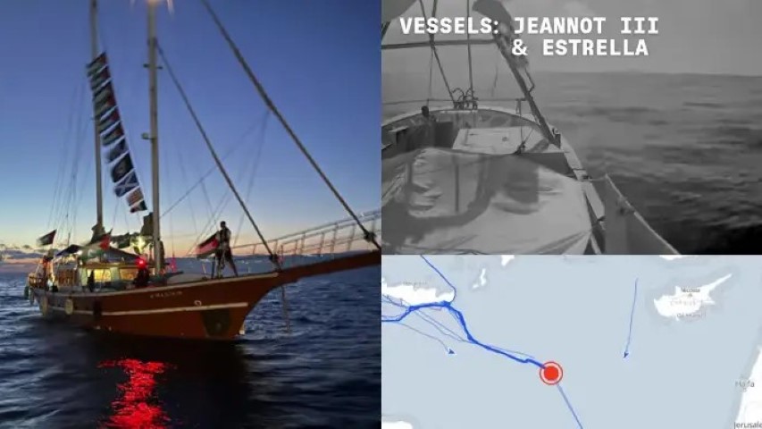 ইসরায়েলকে ফাঁকি দিয়ে গাজার দিকে এগিয়ে যাচ্ছে ফ্লোটিলার ৩০ জাহাজ